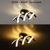Volcode 12V LED RV Ceiling Light Fixture with ON/Off Switch,