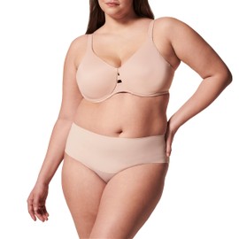 Spanx Low Profile Minimizer Bra - Minimize Breast Size by up to 1 Inch - Quick-Drying Fabric - Comfortable Bras for Women - Champagne Beige - 34G