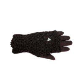 Dahlia 2 in 1 Winter Gloves for Women - Wool, with Hand Warmers, Pearl, Brown