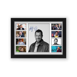 Adam Sandler Signed Poster Print - Limited Edition Autograph Fan Gift - Collectible Memorabilia Merchandise for Fans of the Iconic American Actor and Comedian (Framed A4 (30x21cm))