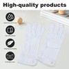 wilcractk Cotton Gloves White - 2 Pairs Lightweight Polyester Fabric