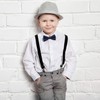 DonDon Elegant Children's Bow Tie with Adjustable Length, 9 x