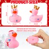 Sotiff 48 Pcs Pink Christmas Rubber Ducks 2 Inch Assorted