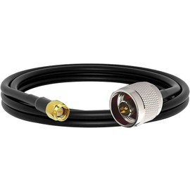onelinkmore Low Loss RG58 N Male to SMA Male Antenna 3FT RF Coaxial Cable and Two-Way Radio Applications Pure Copper 50 ohm Cable for 3G/4G/5G/LTE/ADS-B/Ham/GPS/WiFi/RF Radio to Antenna