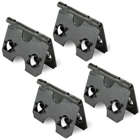 Black Easel Strut Hinge Self Fix 4 Hole 38mm Picture Framing Frame Hinges Back Plate Support Frame Leg Foot Hinge DIY Frame Supplies Pack of 4.