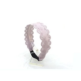 Ultrasuede Laser Cut Headband with Adjustable Elastic (Muted Pastels) (Lavender)