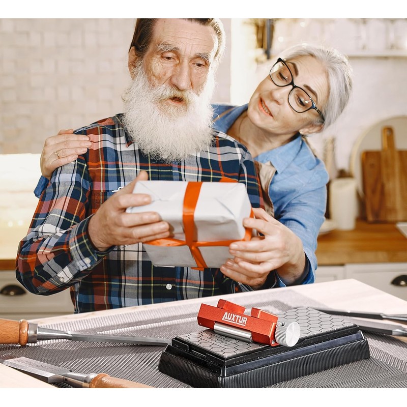 Honing Guide for Woodworking,Honing Steel Center Sharpening Holder,Complete Sharpening System