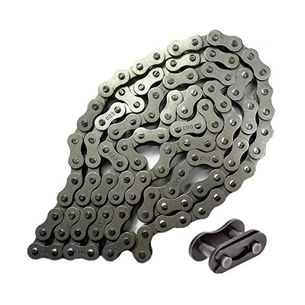 KING PROCOMPANY #415 Chain HD and Free Master Link for 49cc 66cc 80cc Compatible with HEA-vy Du-ty 2 Stroke Motorized Bike