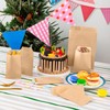 Florskoye Flat Kraft Paper Treat Bags Brown 100 Pack, 5x7