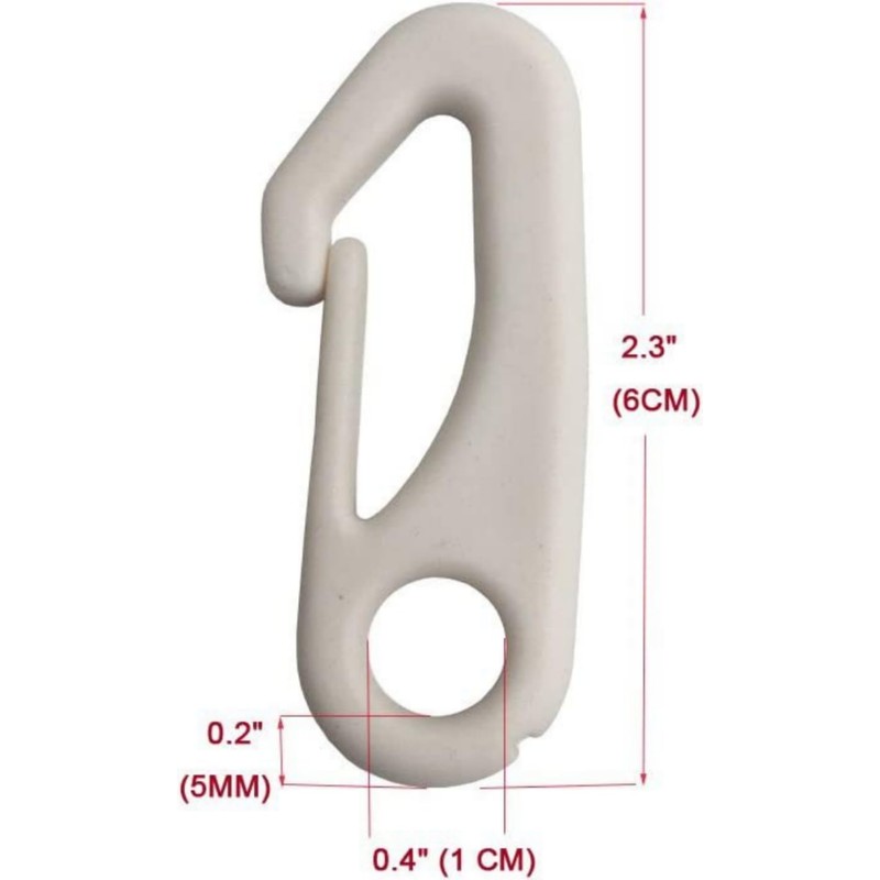 Hufopik 12 PCS Flag Pole Clip Snap Hooks Nylon Flagpole