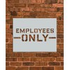 Employees Only Sign Stencil Template - Reusable Stencil - INNOVO