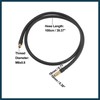 TUCKBOLD 100cm Car Tire Inflator Extension Hose Adapter Black Copper