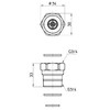 三栄 Faucet [Sanei] faucet parts Reverse Mailing Adapter [pv822s] [Faucet