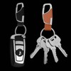 Omnikryp 2pcs Car Key Fob for Car Motorcycle, Leather Keychain,