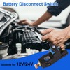 Lyreh Battery Disconnect Switch, Heavy Duty Car Battery Kill Switch