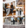 Neer 3 Pack Womens Wide Leg Sweatpants Elastic High Waisted