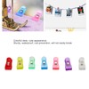 100 Pcs Plastic Clip Colorful Clear Clothespins Photos Crafts Memos