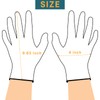 DOFOWORK Gardening Gloves - 6 Pair Medium Size Red &