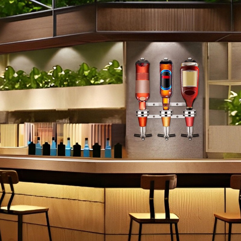 FGXY Upside Down Drinks Dispenser Stand, Bottle Holder Wall Mounted,