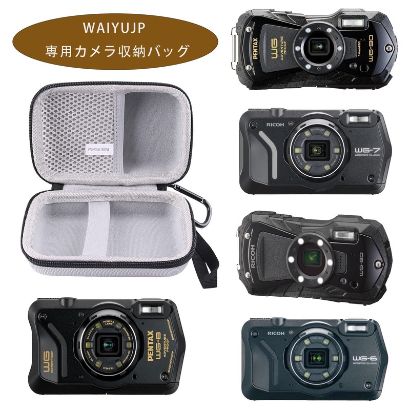 WAIYUJP Storage Case Compatible with PENTAX WG-8/WG-90/Ricoh RICOH WG-7/WG-6/WG-80/WG-70 Digital