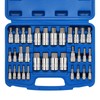 EMENTOL 33PCS Hex Bit Socket Set, 1/4", 3/8" and 1/2"