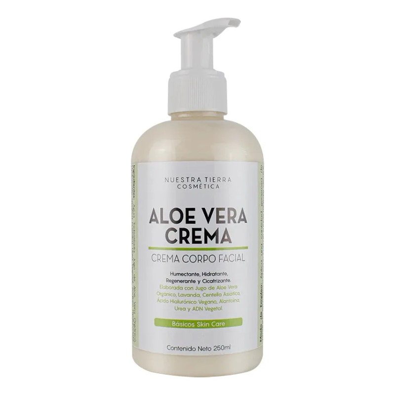 Crema De Aloe Vera Calmante, Hidratante, Humectante 250ml Tipo De