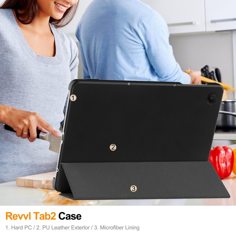 YRH for Revvl Tab 2 Case 2025, Slim Hard Shell