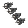 4PCS 2 Slot Plug to IEC320 C5 Power Adapter Professional