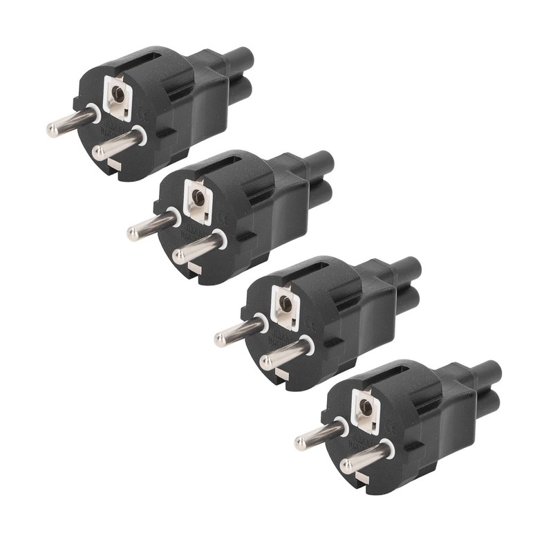 4PCS 2 Slot Plug to IEC320 C5 Power Adapter Professional