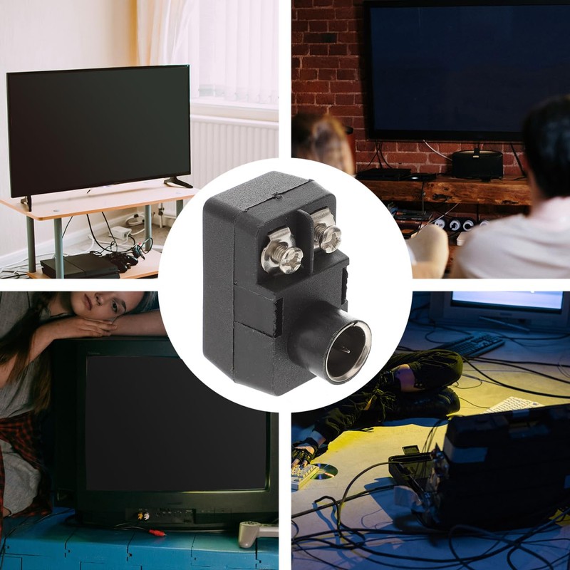 HOMSFOU 2pcs Adapter Wire Antenna Transformer Ohm Coaxial Cable Connector