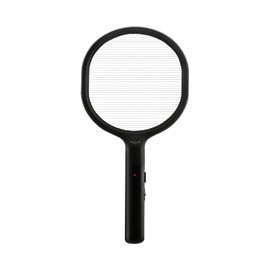 Faicuk Bug Zapper Racket Battery-Powered Single-Layer Grid Fly Swatter for Large Insects - Wasps, Bees, Horse-Flies, Moths, Indoor Outdoor (Black)