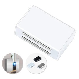 Magnetic Catch, Screwless, Double Sided Tape Included, Set of 2, 3 Colors Available, Magnetic Catch Latch, Stainless Steel, Super Strong, Magnet, Door Stopper, Magnetic Door Catch for Sliding Doors, Furniture Doors, Cabinets, Cupboards, Earthquake Preven
