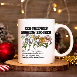 Carez Floral Eco-Friendly Fashion Blogger Gift For Women, Eco-Friendly Fashion Blogger Appreciation Gift For Eco-Friendly Fashion Blogger, christmas gift for Eco-Friendly Fashion Blogger Mug