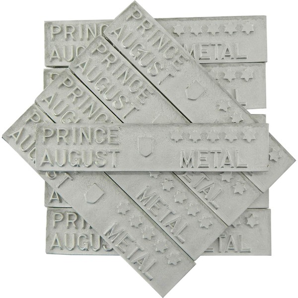 Prince August PA2101 - 5 stelle in metallo peltro, 10 lingotti da 800 g, per la fusione di miniature e gioielli