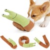 Snail Squeaky Dog Toys Polyester Teething Puzzle Interactive Puppy Chew