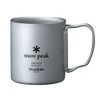 Snow Peak Ti-Double - Taza de titanio 300, diseñada para