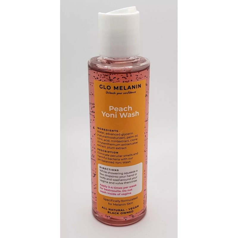 GLO MELANIN Peach Yoni Wash - For Melanin Skin **NEW**