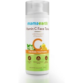 Mamaearth Vitamin C Face Toner with Cucumber & Witch Hazel | Pore Tightening & Hydrating Formula | Clears Oil & Impurities & Restores pH Balance | Alcohol-Free | 6.76 Fl Oz (200ml)