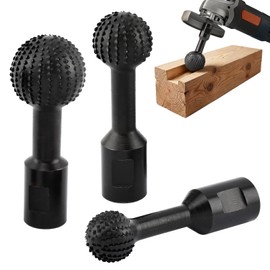 Sphere Rotary Burr, 5/8-11 Thread Ball Gouge Attachment for Wood Hollowing