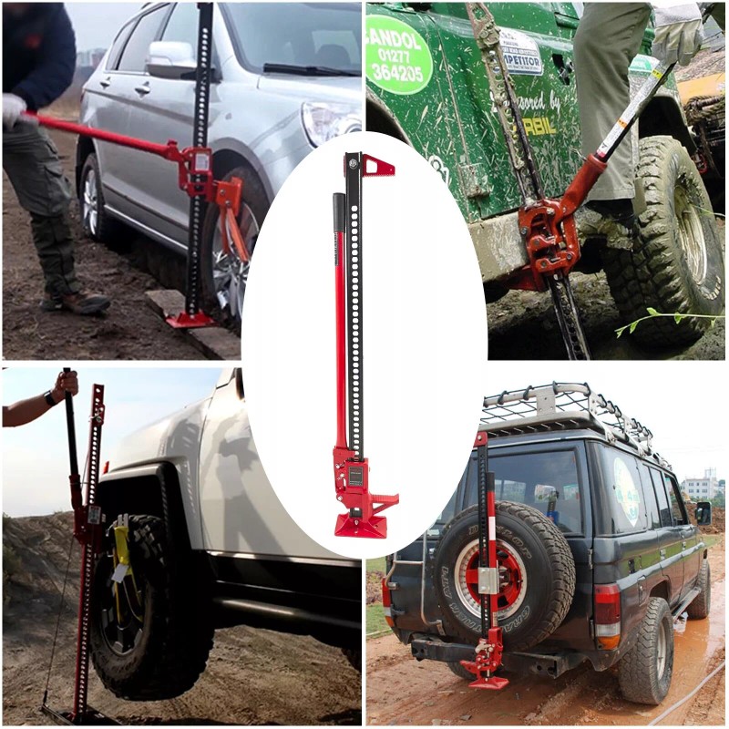 flysak-autoparts Farm Jack - Red 48in High Lift Jack Utility