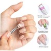 Kichvoe 4 Pcs Triangular Design Cuticle Peller Scraper Orange Nail
