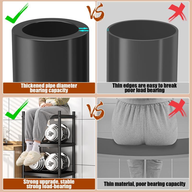 7CODE Heavy Duty Shelving,Metal Utility Storage Racks with Rolling Wheels,