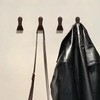 XSGTZMJ 4PCS Coat Hooks Wall, Leather Coat Hook Zinc Alloy