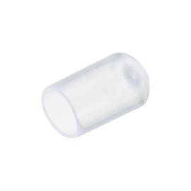 sourcing map 200pcs Rubber End Caps 8mm(5/16") ID Vinyl PVC Round End Cap Cover Screw Thread Protectors Clear