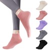 Risipu 5 Pairs Grip Pilates Socks for Women,Non-slip Yoga Athletic