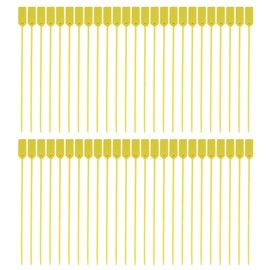 50pcs Zip Tie Tag Readable Writable 40KG Tensile Strength Self Locking Marking Label for Luggage Logistics