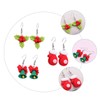 NOLITOY Elegant Xmas Earrings for Women 3 Pack Ear Studs