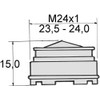 Set of 2 aerators CACHE SLC STD/M 24 x 1