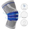 Knee Brace Compression Sleeve, Elastic Knee Wraps Patella Stabilizer with