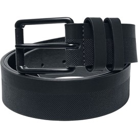 Urban Classics Unisex Belt for Men and Women with Pin Buckle, Faux Leather with Embossing, Leather Basic Belt, Available in 3 Colours, Sizes S/M and L/XL, black